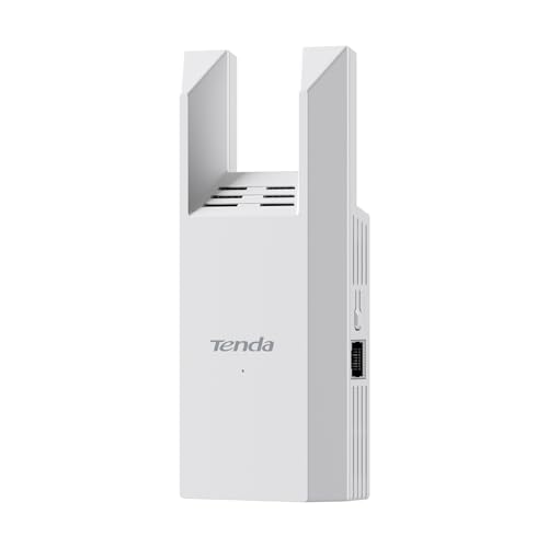 Tenda A18 V4.0 WLAN-Repeater Dualband AC1200, 867 Mbit/s 5 GHz + 300 Mbit/s 2,4 GHz, kompatibel mit FritzBox, Abdeckung 150 m², App-Steuerung, AP-Modus