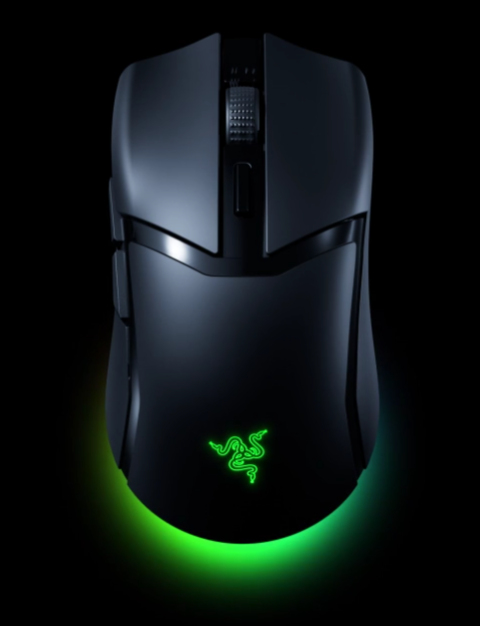 Razer Cobra HyperSpeed Gaming-Maus Rechts, Wireless (RF & Bluetooth) und kabelgebunden, USB-C Aufladbar, 26000 DPI, RGB, Schwarz