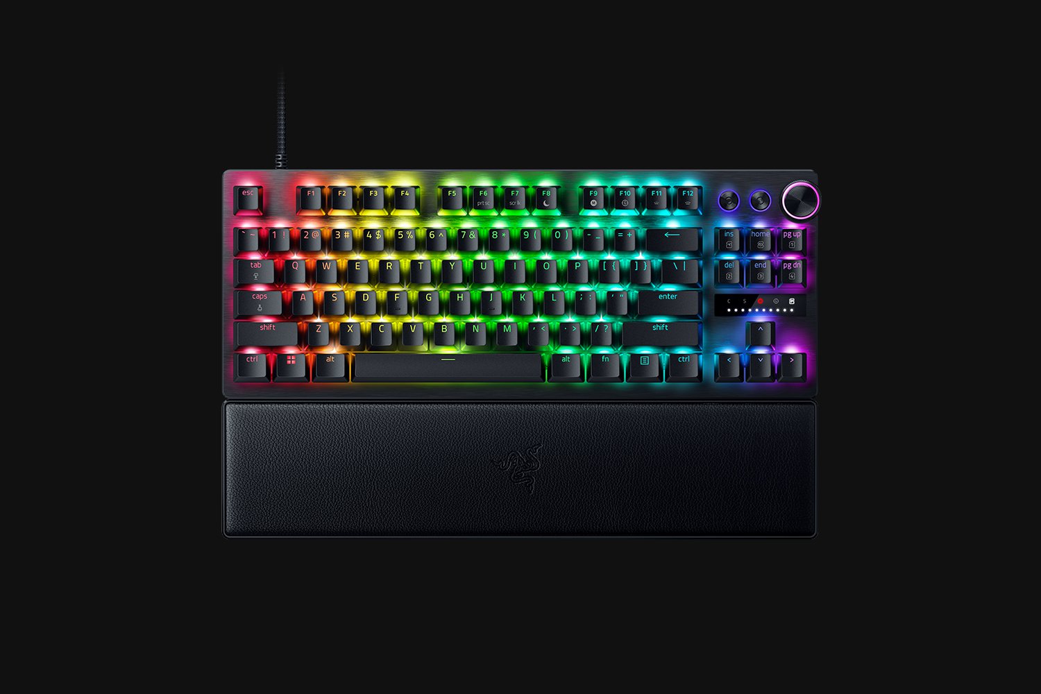 Razer Huntsman V3 Pro TKL Gaming Keyboard Media Buttons Analog Optical Switches Chroma RGB FRA Layout AZERTY
