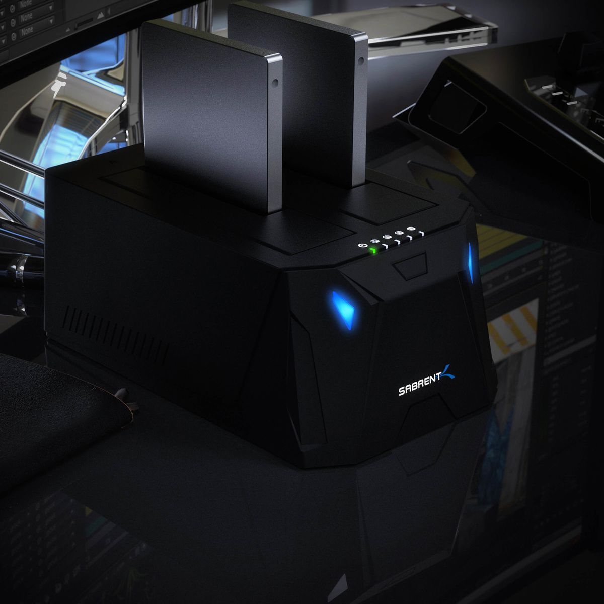 Sabrent EC-HD2B Speicherlaufwerk-Docking-Station USB 3.2 Gen 1 (3.1 Gen 1) Type-B Schwarz