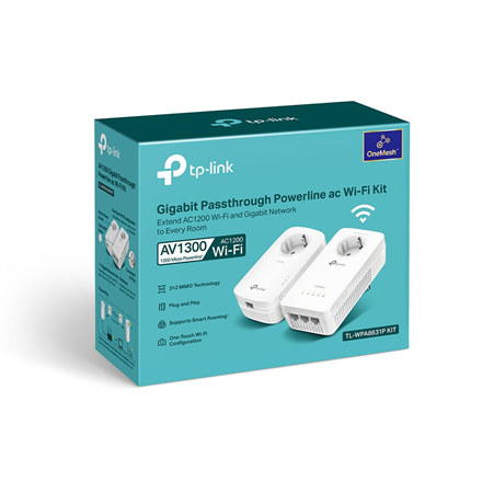 TP-Link AV1300 1300 Mbit/s Ethernet/LAN WLAN Weiß 2 Stück(e)
