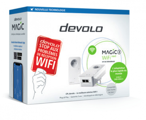 Devolo Magic 2 WiFi Next 2400 Mbit/s Eingebauter Ethernet-Anschluss WLAN Weiß