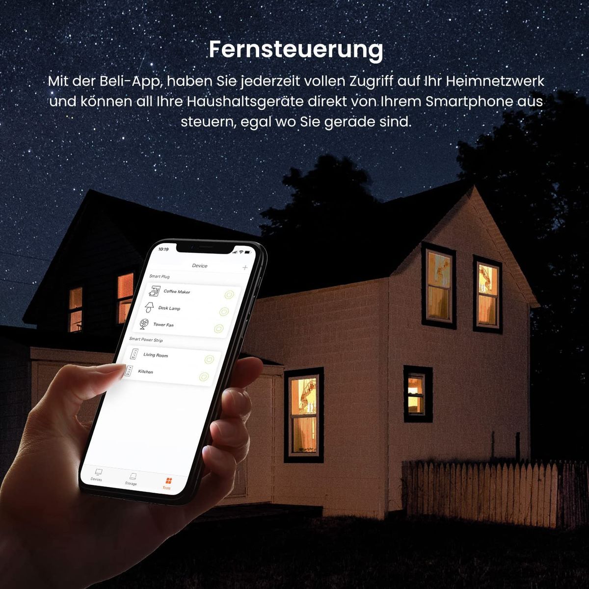 Tenda Intelligente WLAN Steckdose Beli SP9, 16A Smart Plug mit Energieverbrauchsanzeige, App- und Sprachsteuerung (Alexa & Google home), Zeitplan, Timer, Away Modus, Kinderschutz, 1er pack Mit Energieverbrauchsanzeige 1er Pack 16A