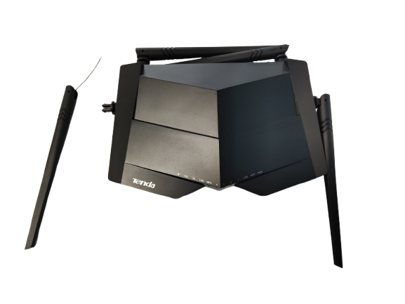 Tenda V1200 WLAN-Router Schnelles Ethernet Dual-Band (2,4 GHz/5 GHz) 4G Schwarz