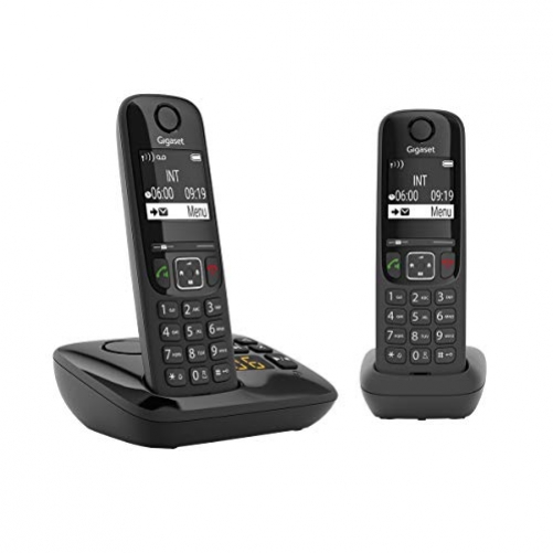 Gigaset AS690A Duo Festnetz-/Schnurlostelefon Anrufbeantworter DECT 2 Mobilteile