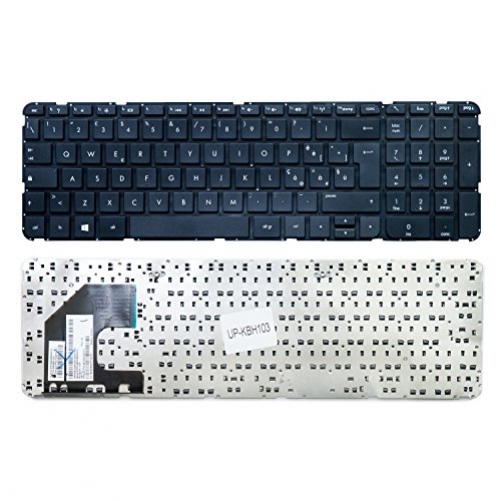 Up Parts Tastatur für Sleekbook HP Pavilion schwarz IT-Layout