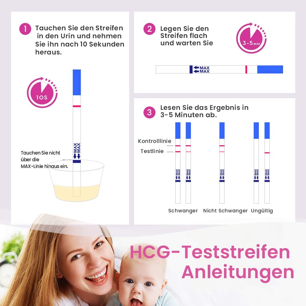 Femometer 40 ovulation test + 10 pregnancy test 25 miu/ml optimal sensitivity (lh40&hcg10)