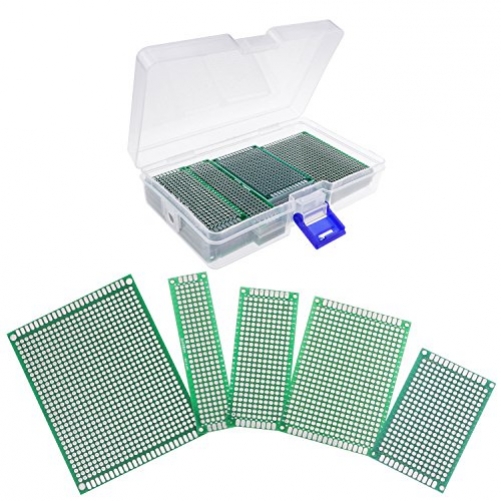 Philonext 36 Stück PCB Board doppelseitig Prototype Kit Lochrasterplatte PCB Universal Board 2x8cm, 3x7cm, 4x6cm, 5x7cm, 7x9cm für DIY Löten und Elektronisches Projek