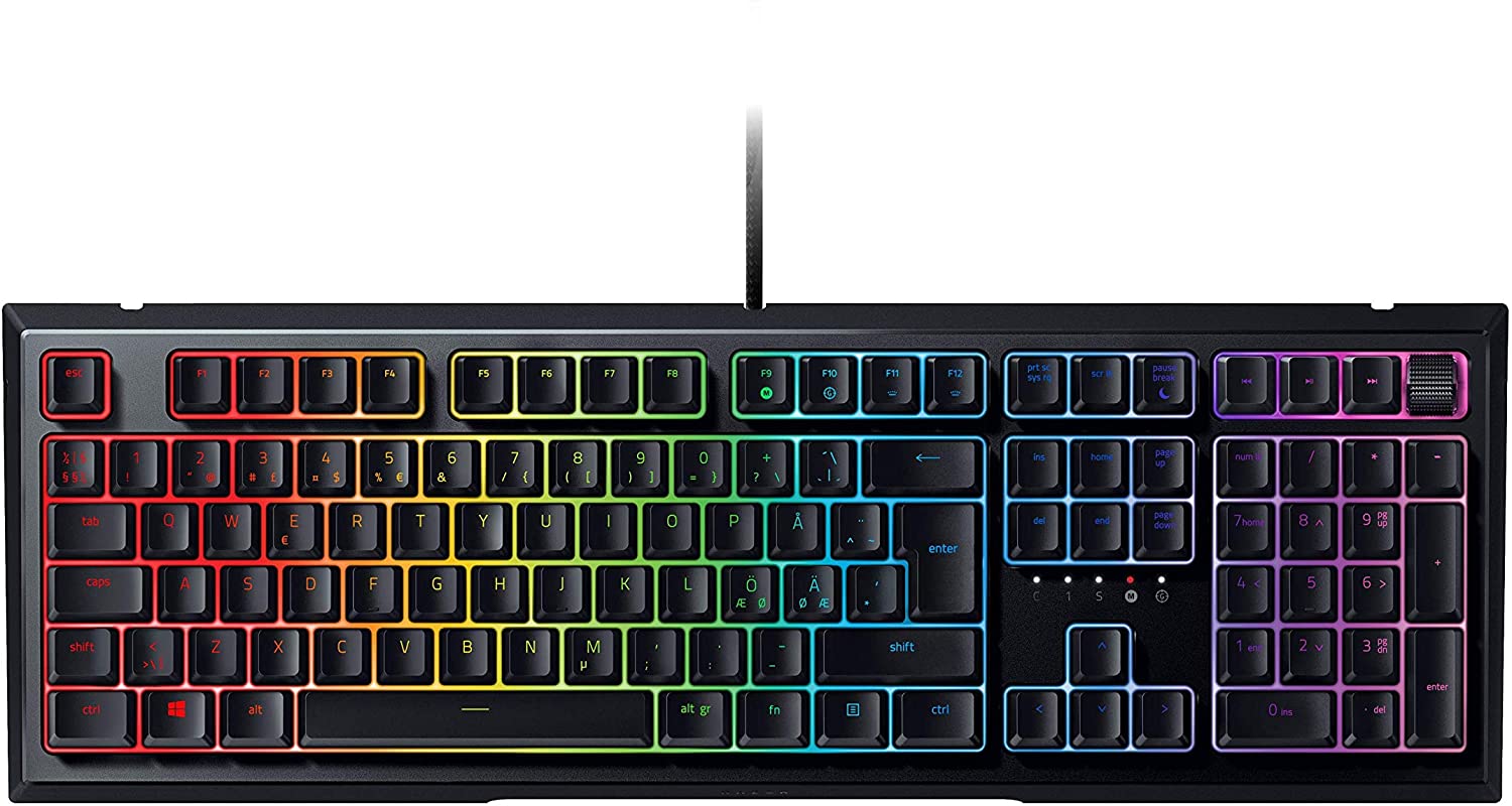 Razer Ornata V2 Gaming Keyboard Mecha-Membrane Switches Chroma RGB RU-Layout