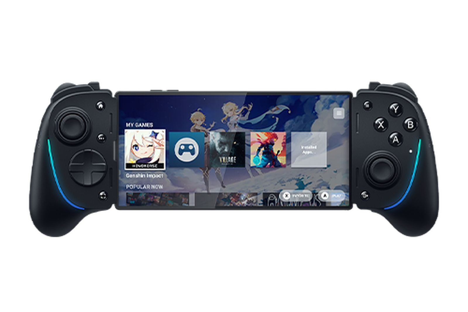 Razer Kishi Ultra - USB-C Gaming-Controller für iPhone und Android Smartphones & iPad Mini (Sensa HD Haptik, RGB, Passthrough Charging, Mecha-Tactile Buttons und D-Pad, Mobiles Spielen) Schwarz