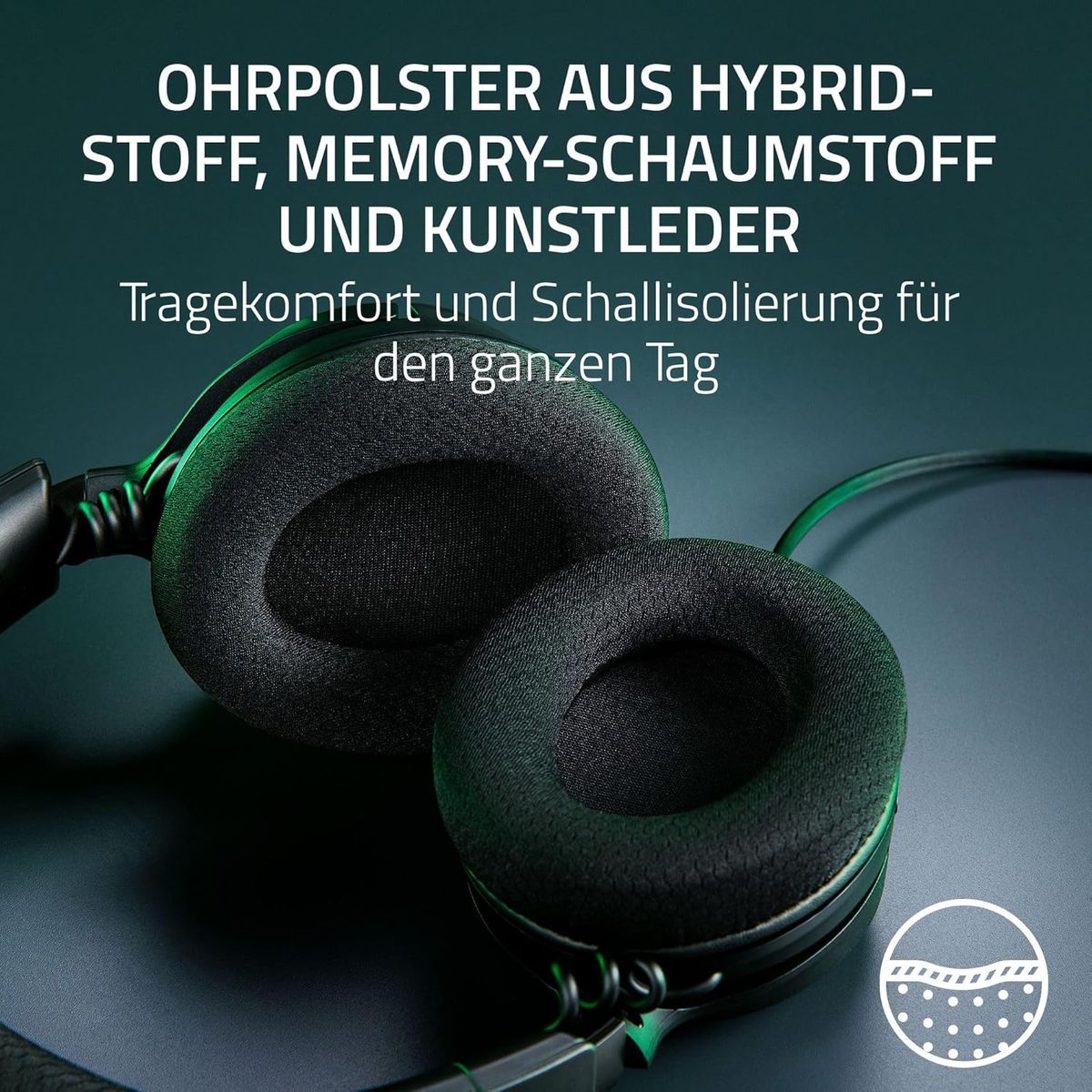 Razer Kraken V4 X - Kabelgebundenes PC-Gaming-Headset (Triforce 40-mm-Treiber, einziehbares Nierenmikrofon, 7.1-Surround-Sound, Chroma RGB, für PC - Konsolen & Mobiltelefone über USB-C) Schwarz