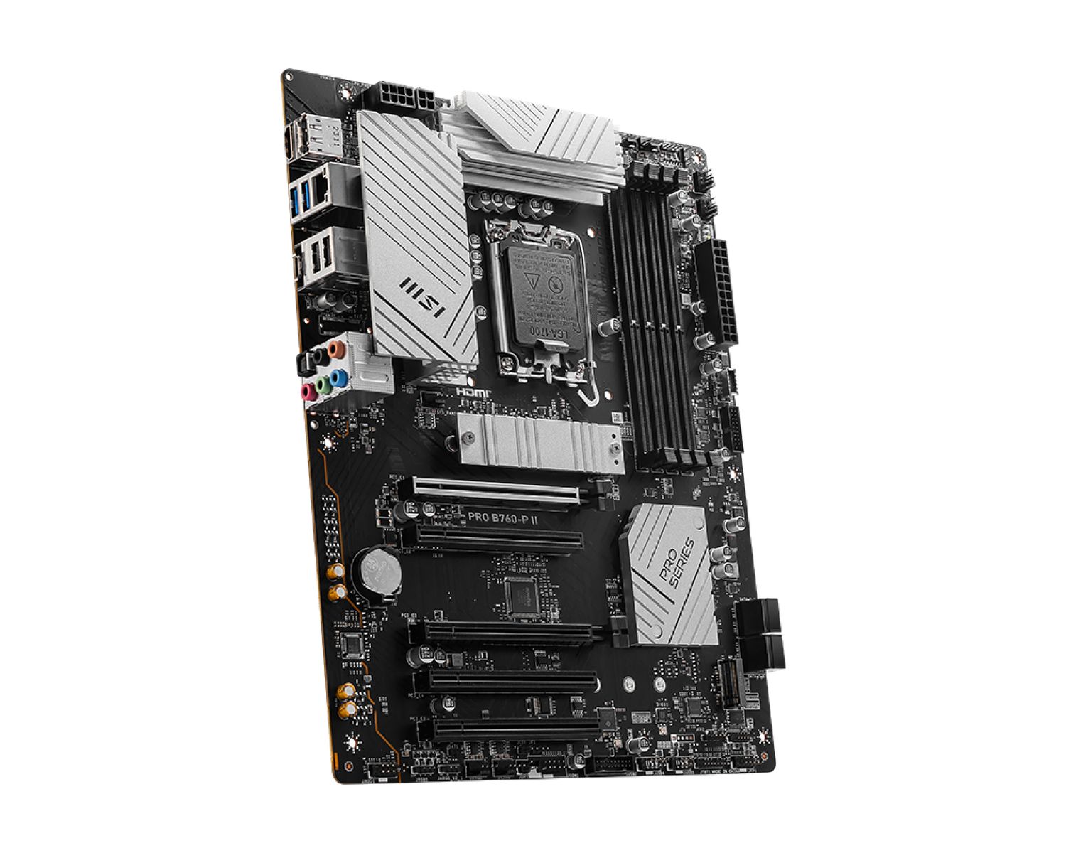 MSI PRO B760-P II Mainboard Intel B760 LGA1700 ATX, DDR5, 4x DIMM bis 256 GB, 2.5GbE, HDMI 2.1, DP 1.4, 2x M.2, SATA III, RAID, UEFI