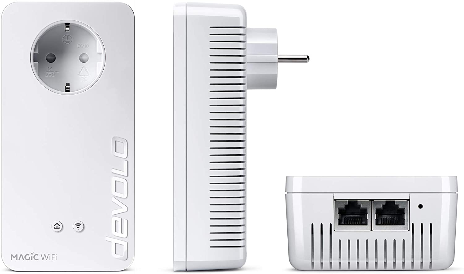 devolo Magic 2 2400 Wi-Fi ac next Multiroom Kit 3 Powerline adapters Mesh WiFi