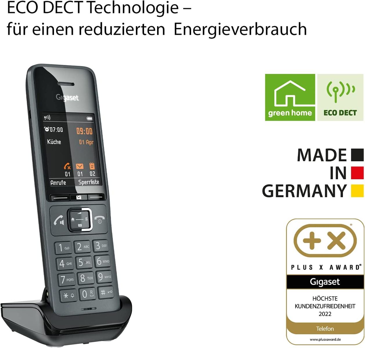 Gigaset COMFORT 520HX DECT-Mobilteil Schnurloses Telefon Freisprechfunktion