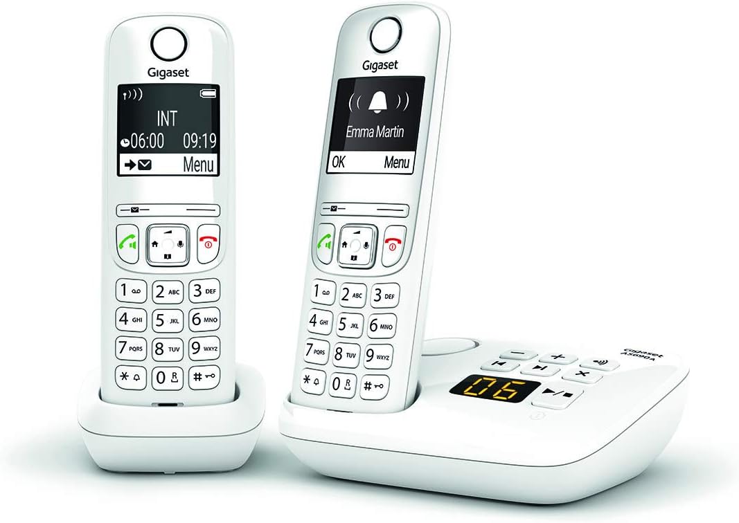 Gigaset AS690A Duo Analoges/DECT-Telefon Weiß Gigaset AS690A Duo Analoges/DECT-Telefon Weiß