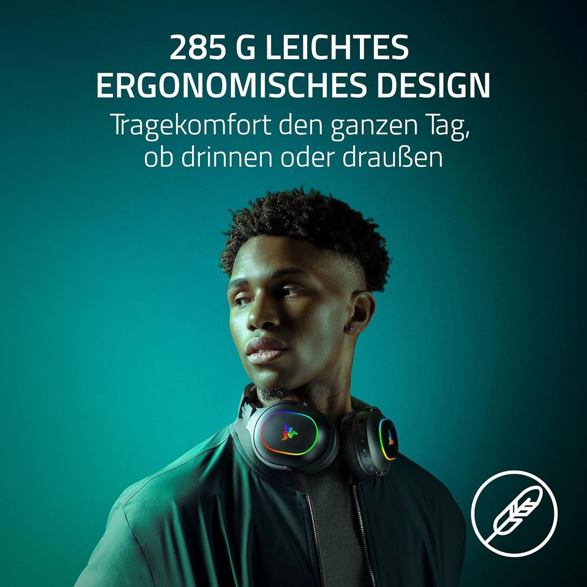 Razer Barracuda X Chroma - kabelloses Multiplattform-Gaming-Headset mit 6 Zonen Chroma RGB (SmartSwitch Hyperspeed & Bluetooth, 40mm Treiber, abnehmbares HyperClear Cardioid-Mikrofon) Schwarz