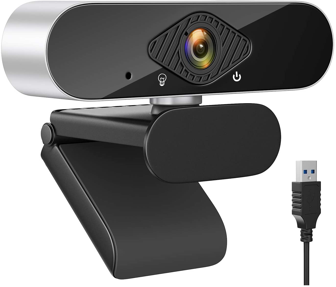 Honmax Webcam 1080P with Microphone USB 2 0 Plug and Play
