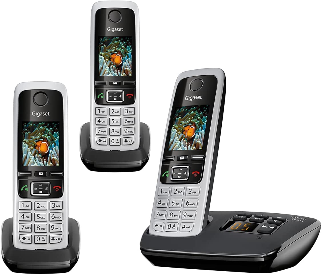 Gigaset C630A Trio Premium Cordless Home Phone Answering Machine 3 Handsets