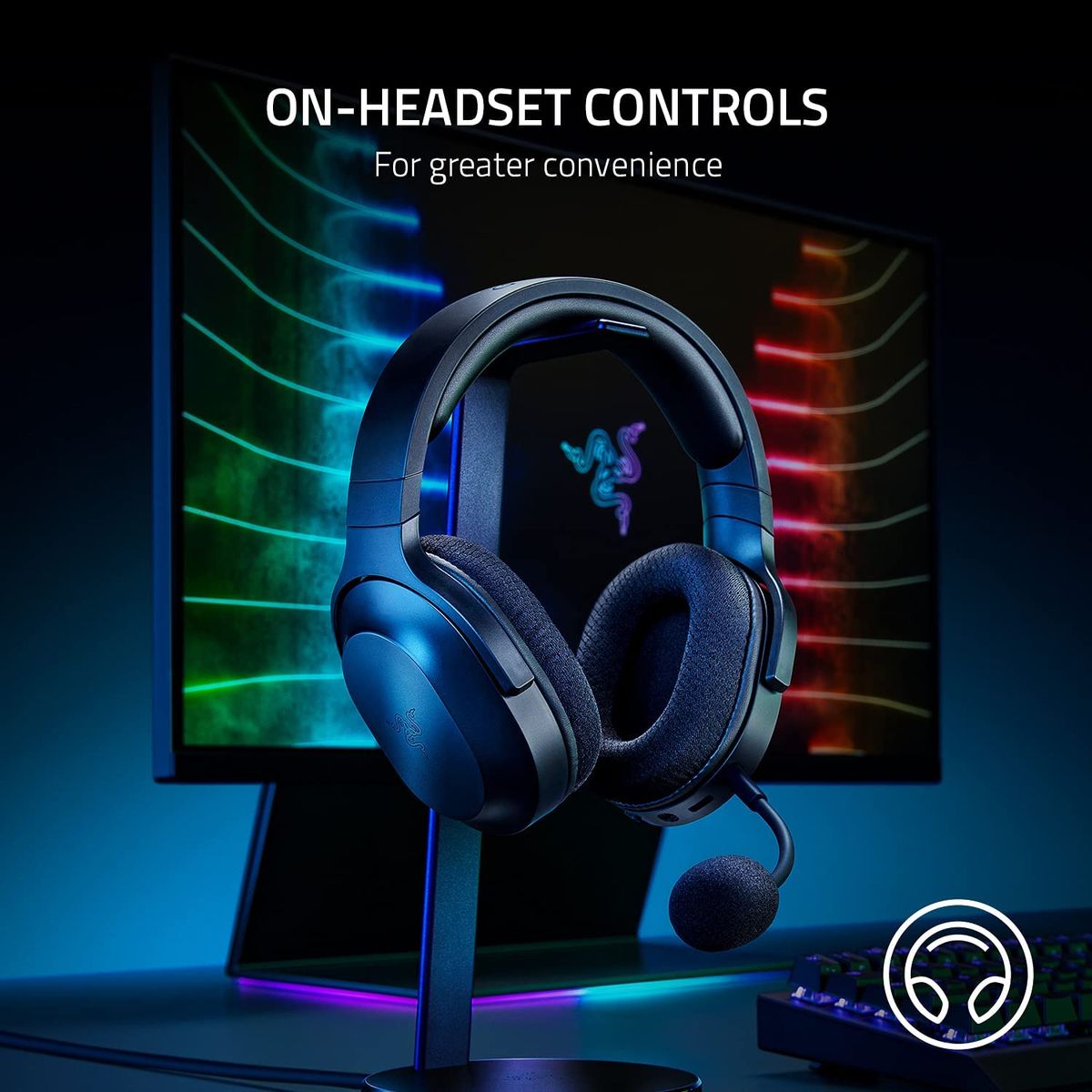 Razer Barracuda X Gaming RF + 3.5mm Virtual 7.1 Surround-Sound Multi-Plattform Black without BT