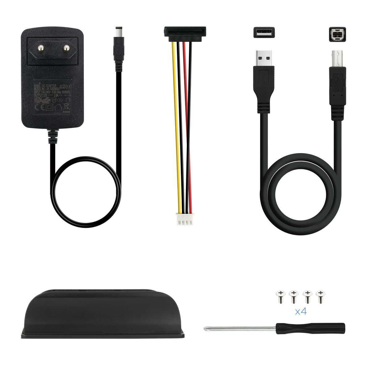 TooQ TQE-3520B Speicherlaufwerksgehäuse HDD-Gehäuse Schwarz 3.5"
