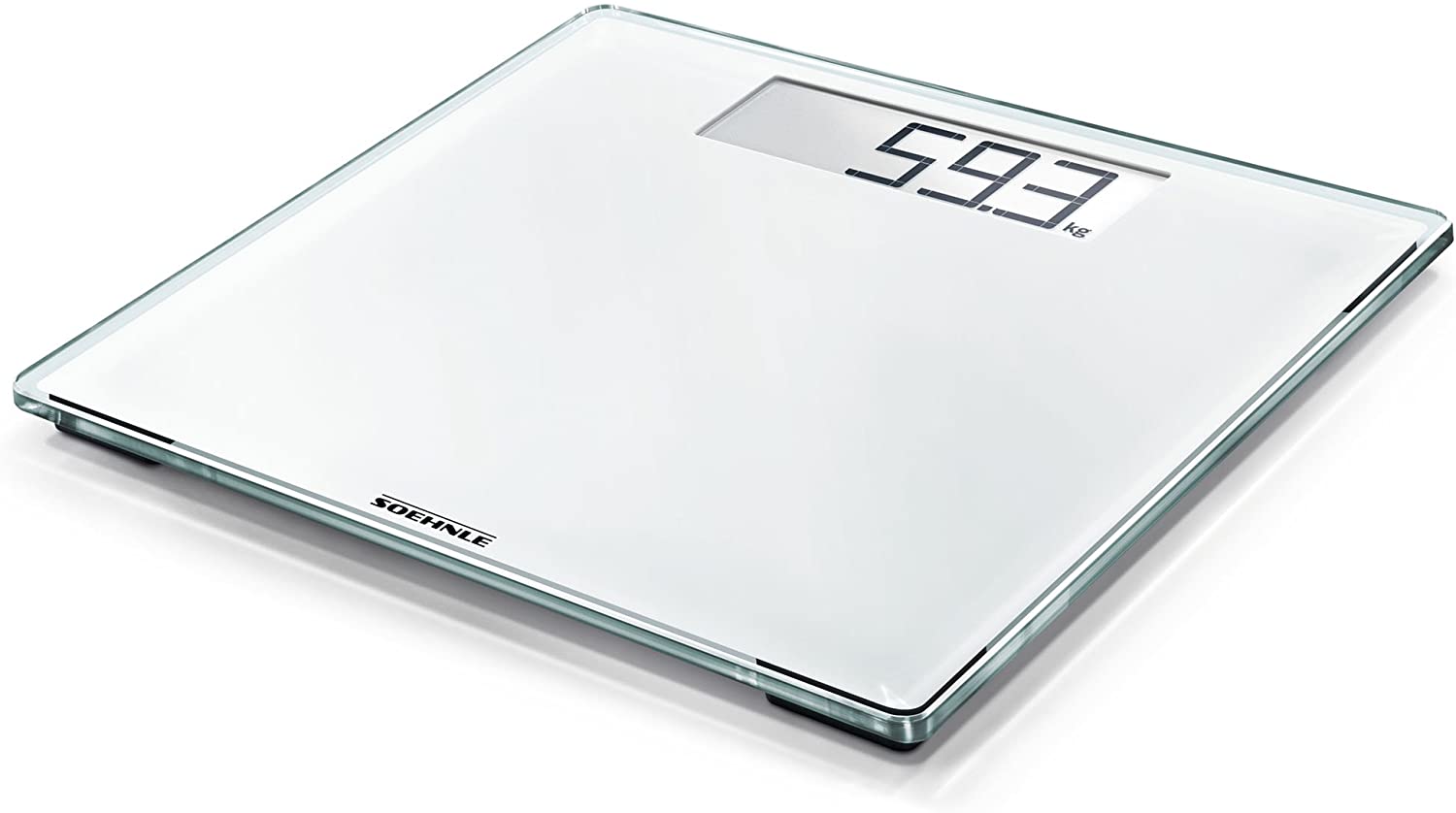 Soehnle 63853 Style Sense Comfort Digital Bathroom Scale | White color