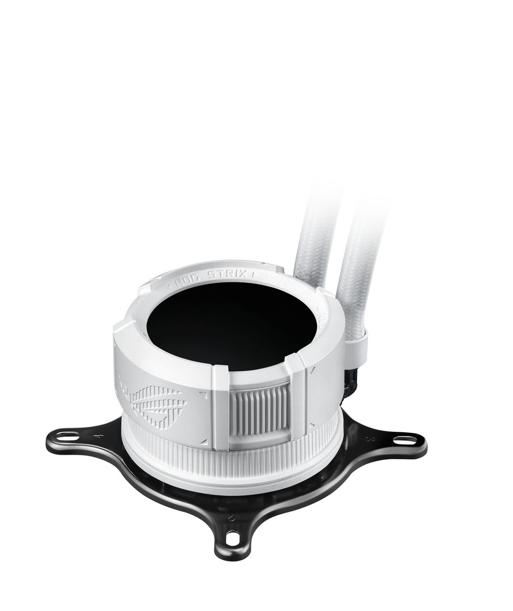 ASUS ROG Strix LC III 360 ARGB White Edition All-in-One-Flüssigkeitskühler, 360 mm Radiator, 3x 120 mm ARGB-Lüfter, LCD-Display, kompatibel mit AM5/AM4/LGA 1700