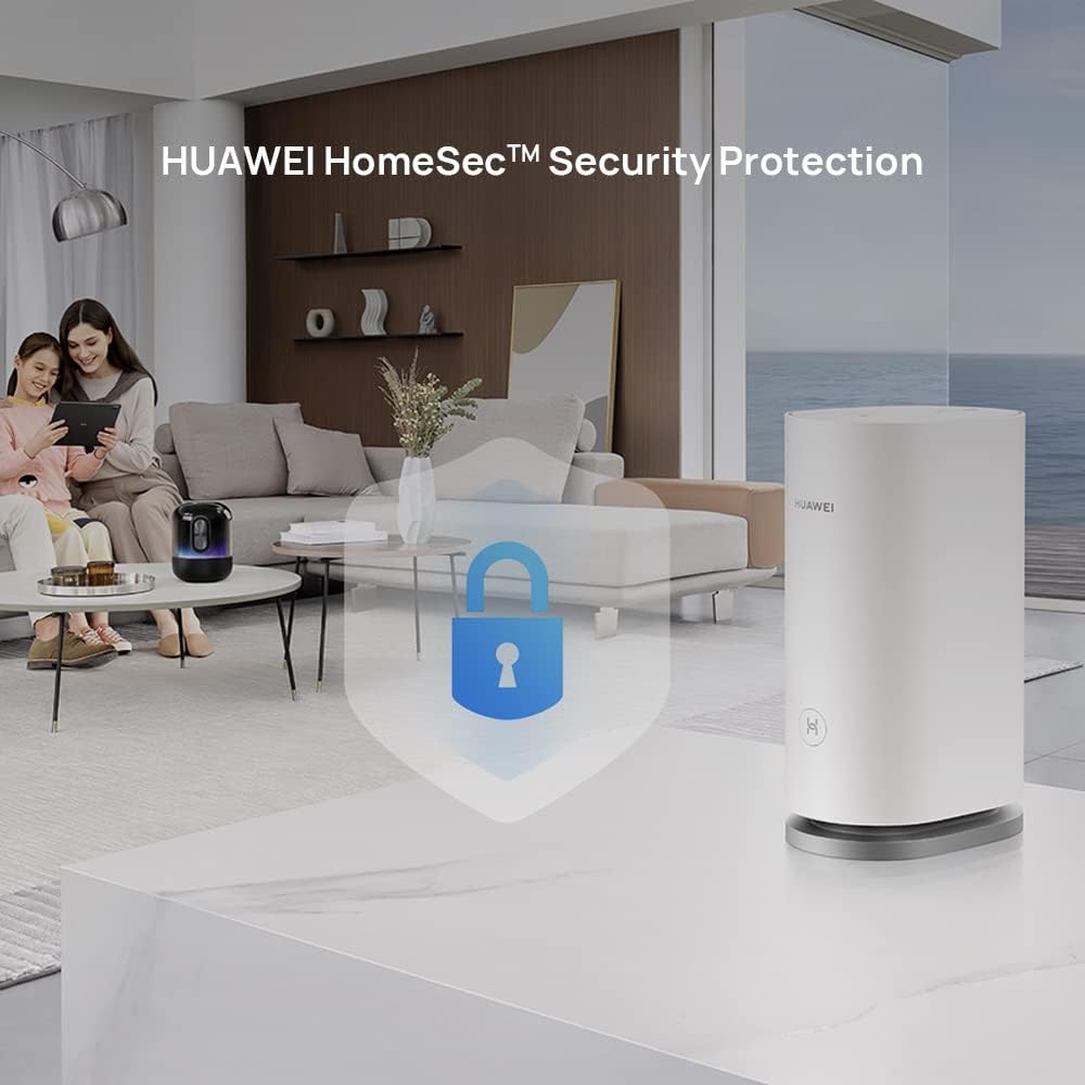 Huawei WiFi Mesh 3, système WiFi simultané Double Bande de Vitesse jusqu'à 2976 Mbit/s, AX3000 pour Une Couverture jusqu'à 600 m², Smart Roaming Multi-étages Blanc