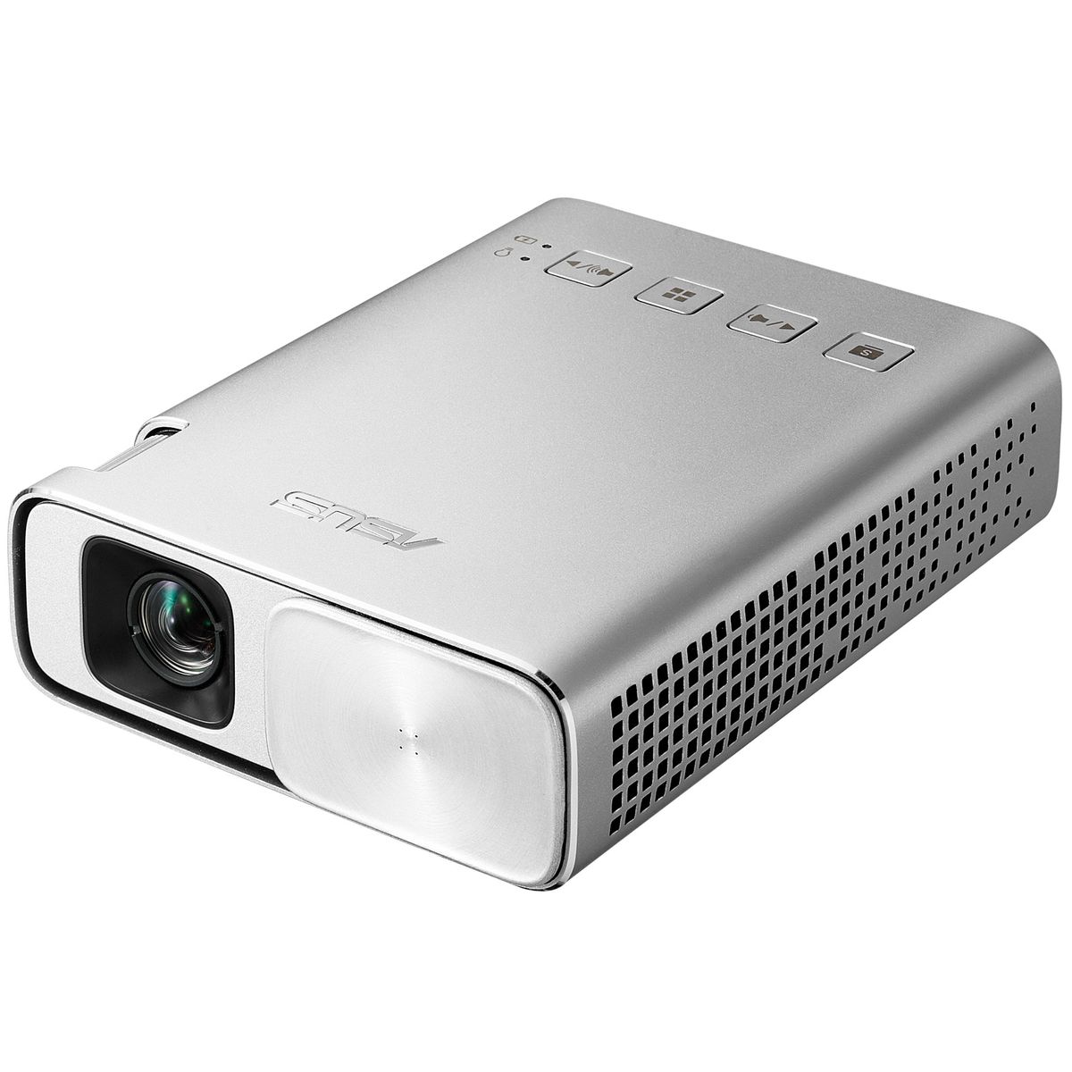 Asus E1 ZenBeam Premium LED-Beamer (HDMI/MHL, USB, 854 x 480, Batterie) silber