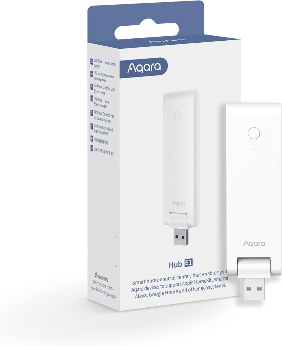 Aqara HE1-G01 Hub E1 Smart Home Bridge, Zigbee 3.0, HomeKit, Alexa, Google Assistant, IFTTT, 2,4 GHz WLAN erforderlich