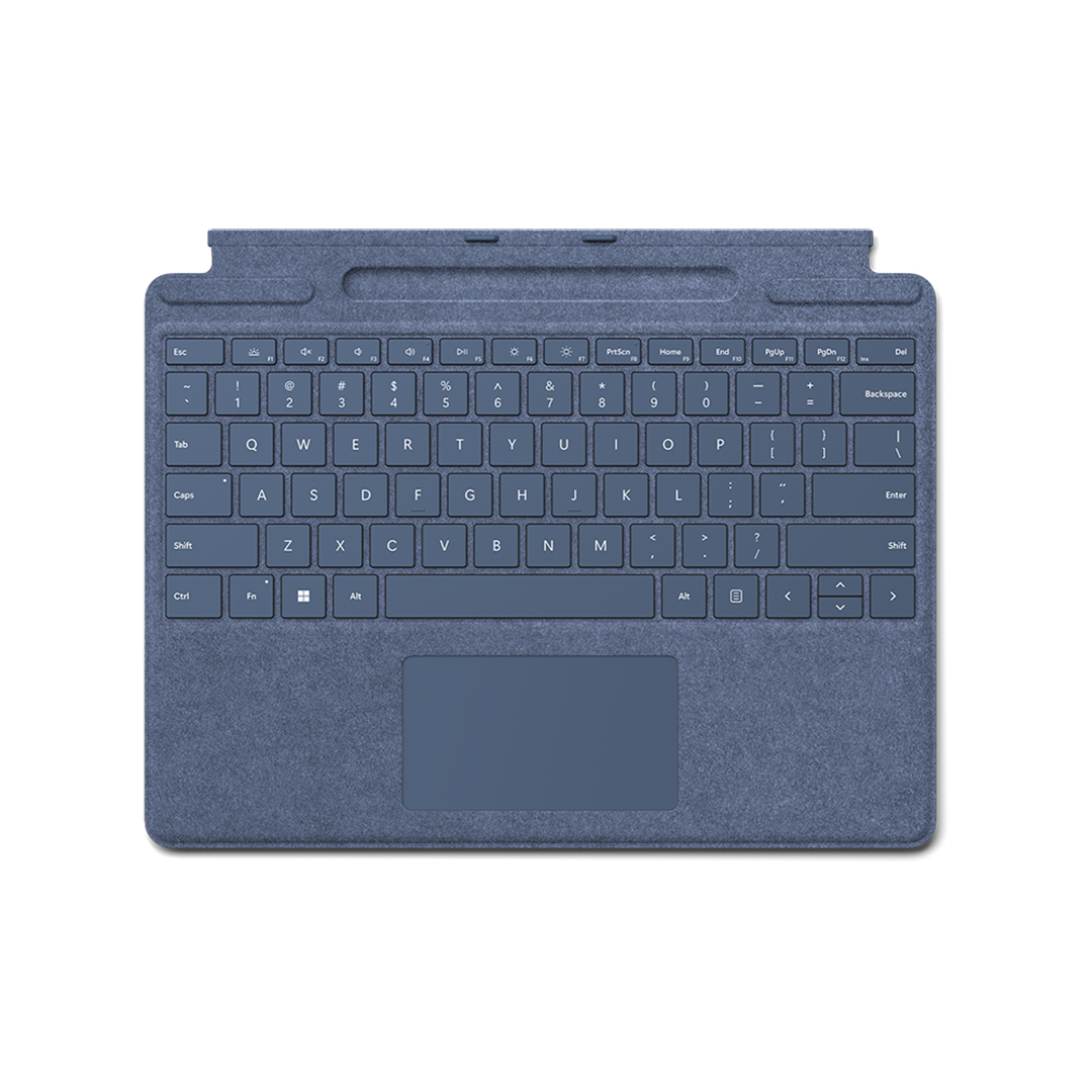 Microsoft 8X6-00100 Tastatur fu00fcr Mobilgeru00e4te Microsoft Cover port Blau - (FRA Layout - AZERTY)