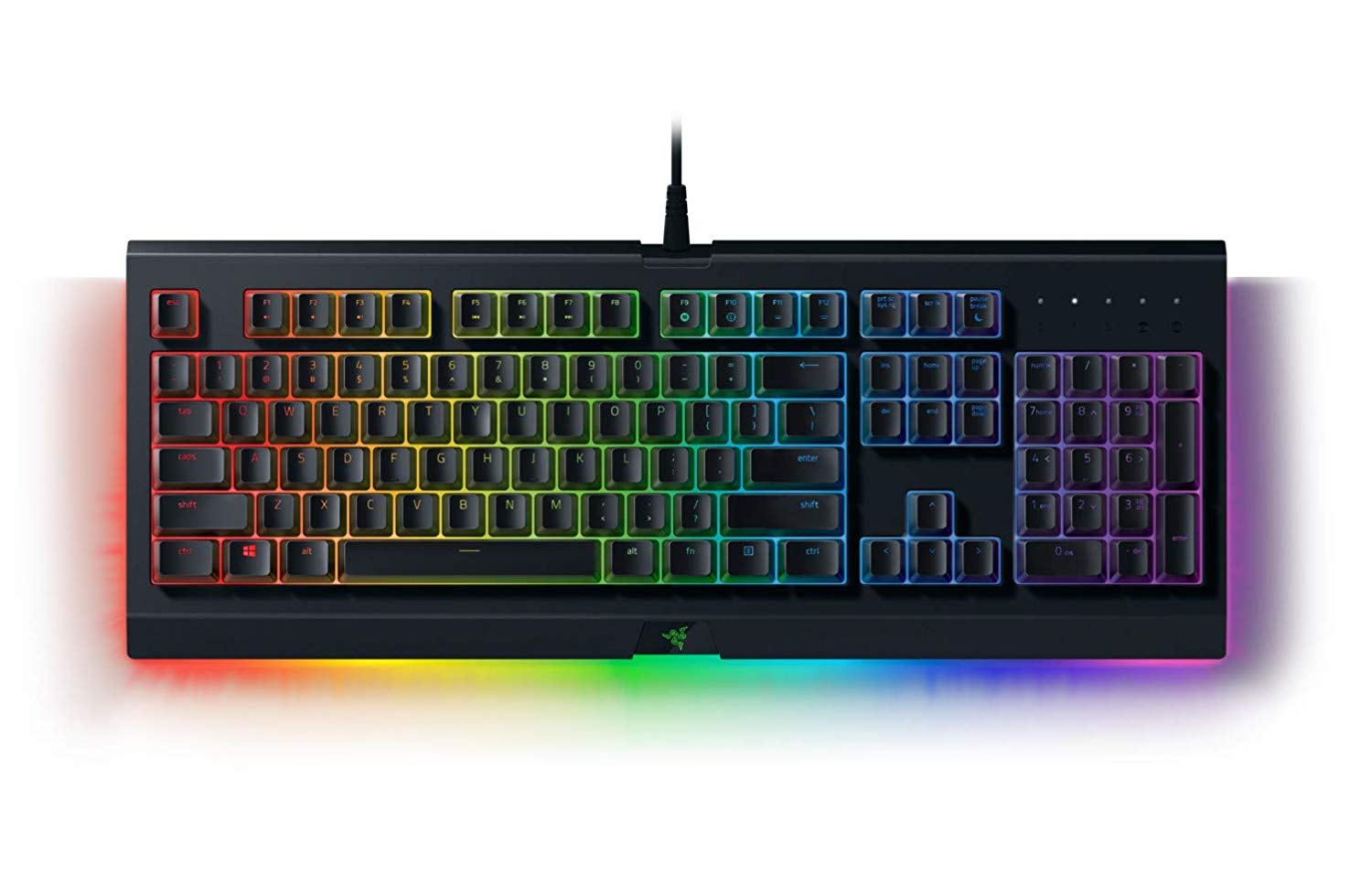 Razer Cynosa Chroma Pro Gaming Keyboard Membrane RGB Underglow USA Layout QWERTY ISO