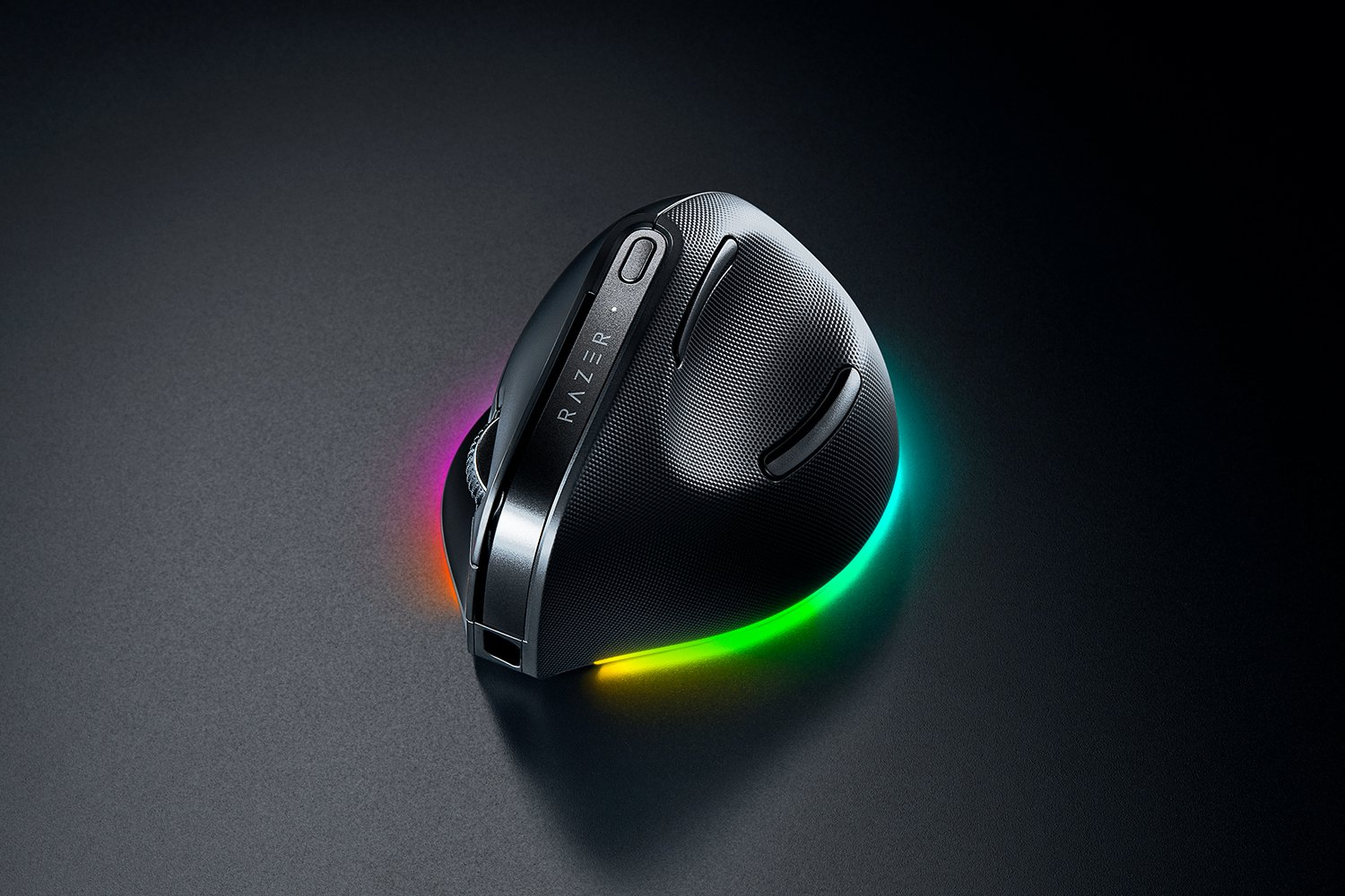 Razer Pro Click V2 Vertical Maus Universal rechts RF Wireless + Bluetooth + USB Type-C Optisch 30000 DPI