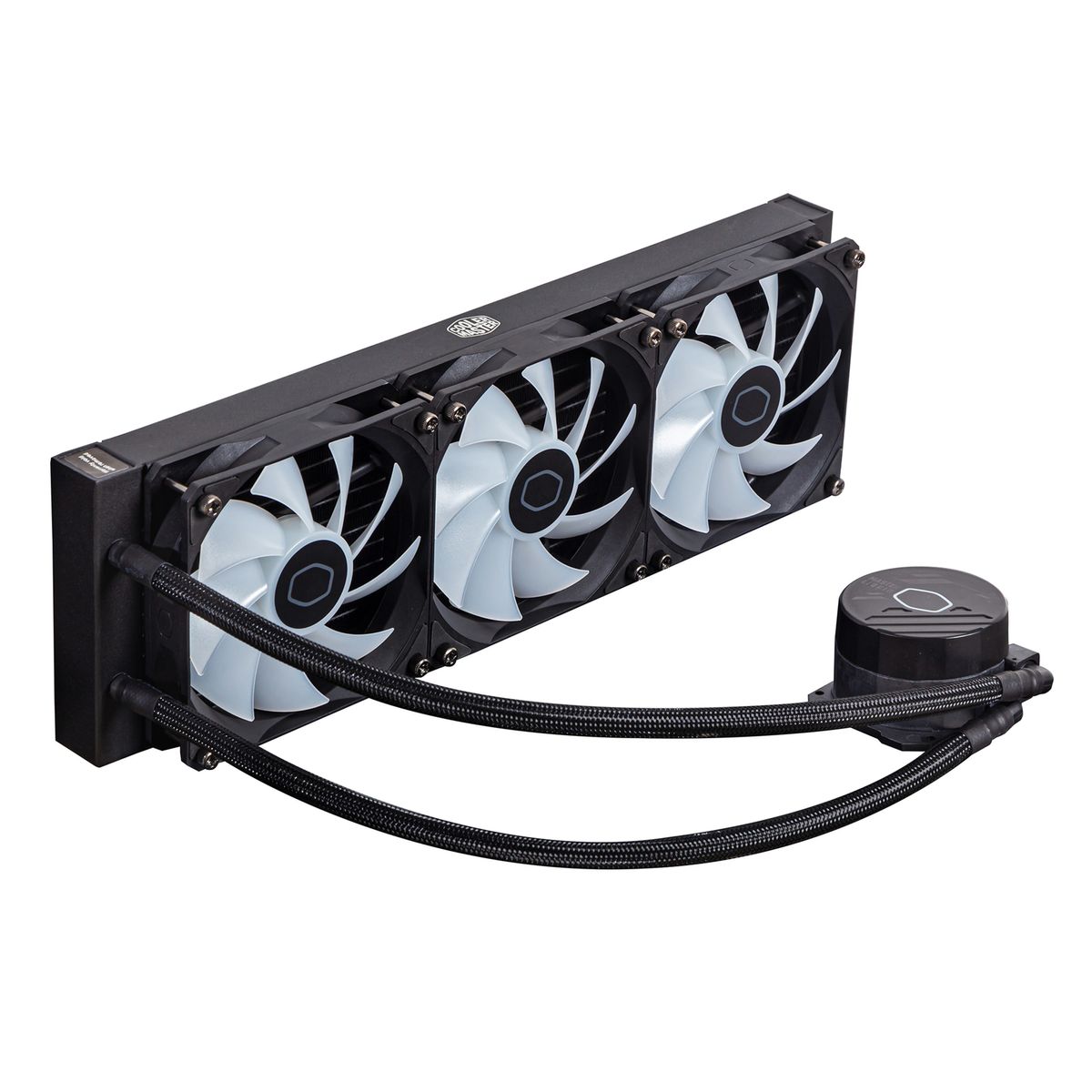 Cooler Master MasterLiquid 360L Core ARGB Prozessor-Flüssigkeitskühlung, 12 cm Lüfter, 650–1750 RPM, ARGB, Schwarz