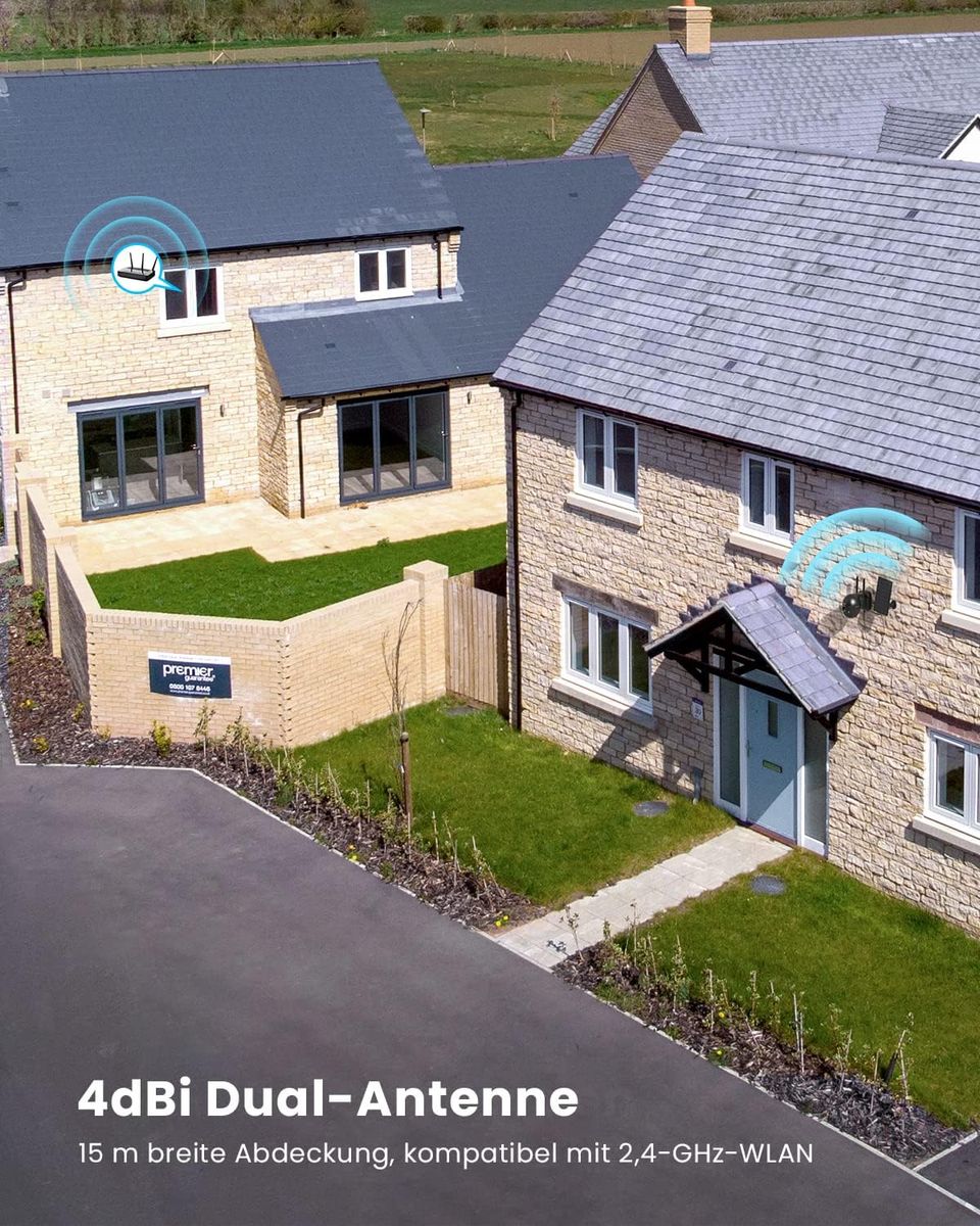 ieGeek 2K Solar Überwachungskamera Aussen Akku, 355°/140° Pan Tilt Kabellose Überwachungskamera mit Farbnachtsicht, PIR Bewegungsmelder, Sirene/Weißlichtalarm, 2-Wege-Audio, IP65, Cloud/SD Storage Kamera1 Schwarz