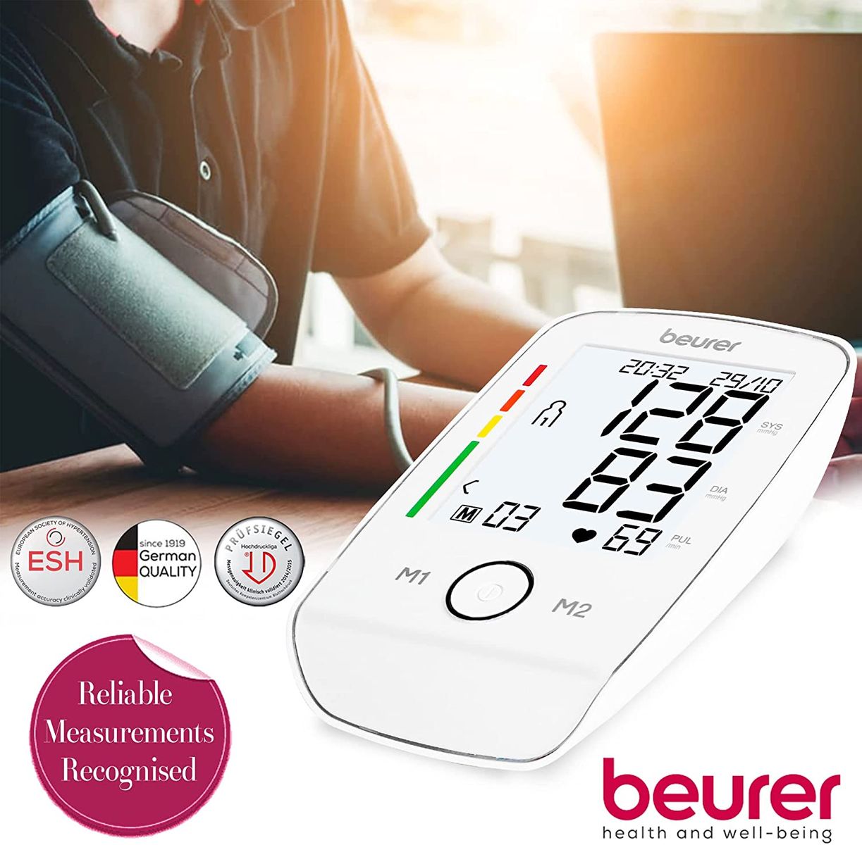 Beurer BM 45 Upper arm blood pressure monitor, white