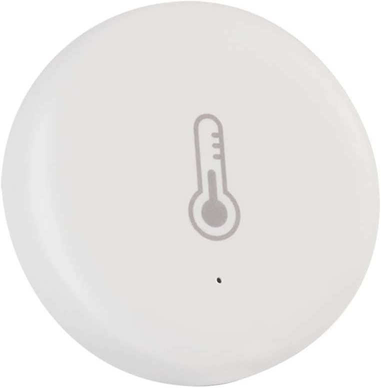 Essentials Smart Home Zigbee Temperatur- und Luftfeuchtigkeitssensor, Zigbee Temperatursensor innen, Push-Benachrichtigung per App