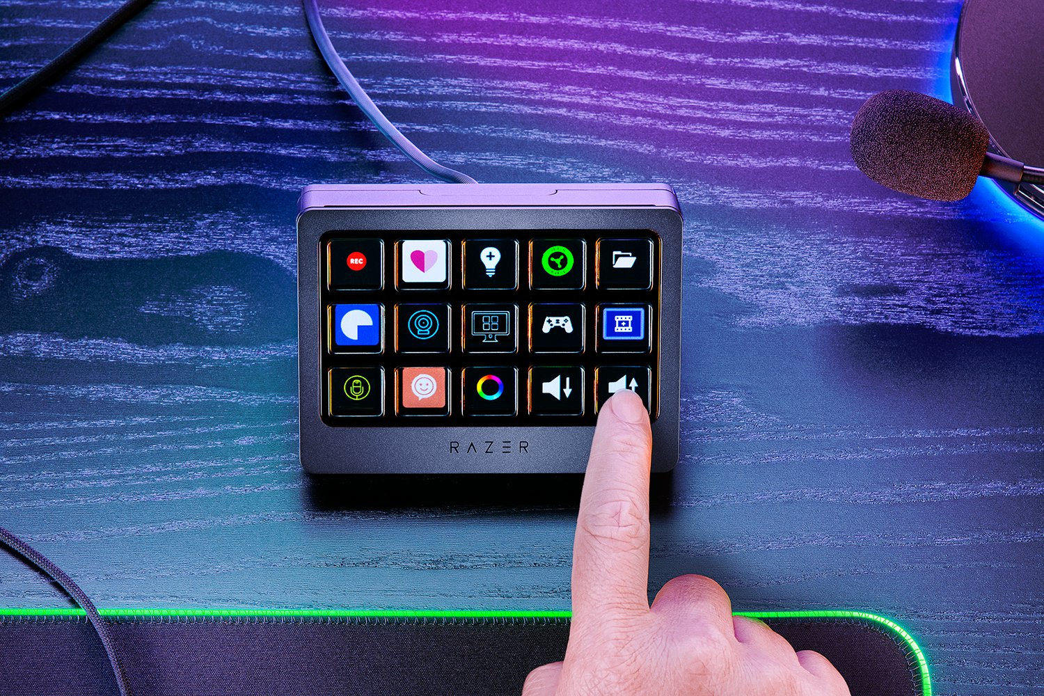 Razer Stream Controller X All-in-One-Deck Streaming Content-Creation USB 15 Buttons for PC Mac
