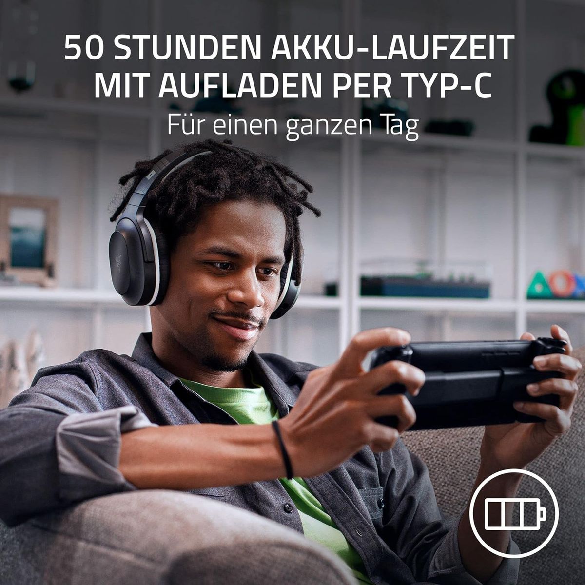 Razer Barracuda X Roblox Ed. Gaming & Mobile Headset Dual Wireless + 3.5mm Virtual 7.1 Surround-Sound Multi-Plattform