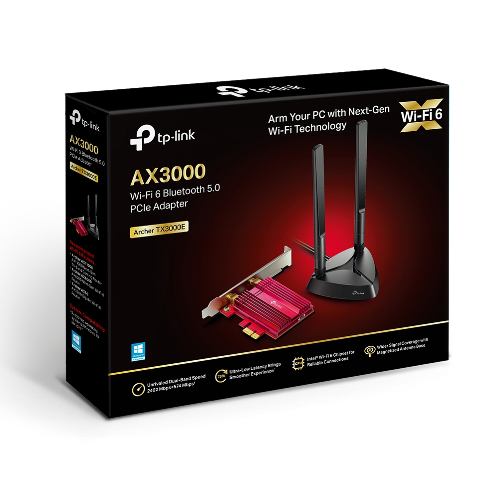 TP-Link AX3000 Wi-Fi 6 Bluetooth 5.0 PCIe-Adapter