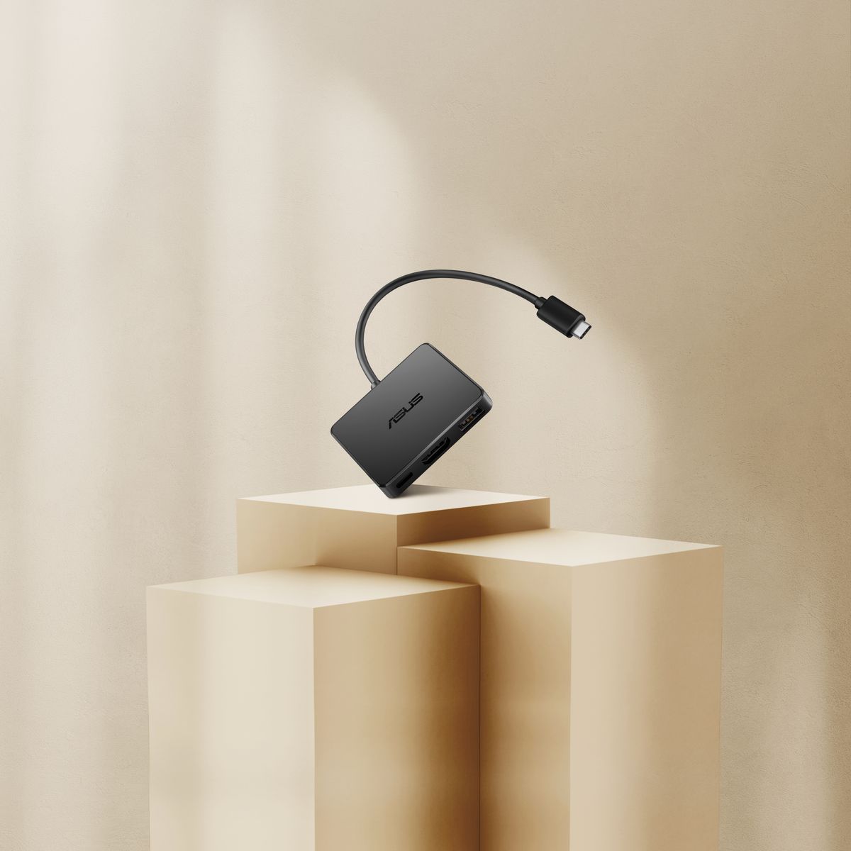ASUS 90XB0820-BDS000 USB-C Mini Dock, kabelgebunden, USB 3.2 Gen 2 Type-C, HDMI 4K 3840x2160, USB PD 100W, 10 Gbit/s, Schwarz