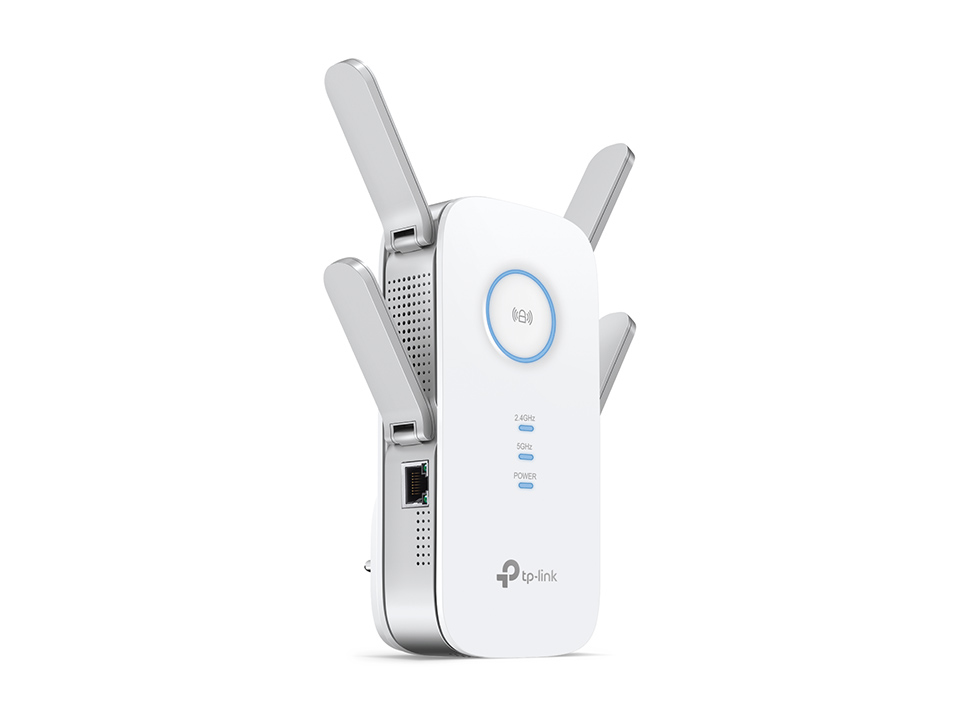 TP-Link RE655 WLAN Verstärker Repeater AC2600 (Dual-WLAN AC + N, 1733 MBit/s 5GHz + 800MBit/s 2,4GHz, Gigabit-LAN-Port, App Steuerung, maximale Abdeckung, kompatibel zu allen WLAN Geräten)