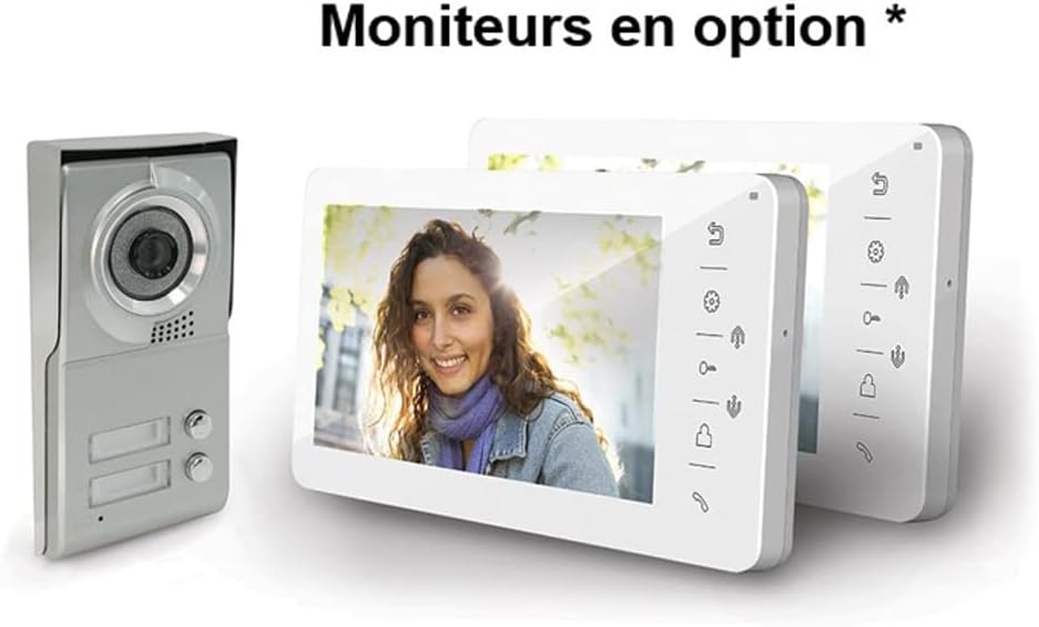 SCS Sentinel PMP0013 Straßenplatte Türsprechanlage, 2 Tasten, Aluminium-Frontplatte, 110° Kamera, Nachtsicht, 4-Draht, für 2 Wohnungen SCS Sentinel PMP0013 Straßenplatte Türsprechanlage, 2 Tasten, Aluminium-Frontplatte, 110° Kamera, Nachtsicht, 4-Draht, für 2 Wohnungen