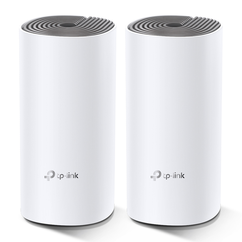 TP-Link Deco E4 Mesh Wi-Fi System AC1200 Dual Band WLAN Router & Repeater up to 260m² White 2er Pack v2.0