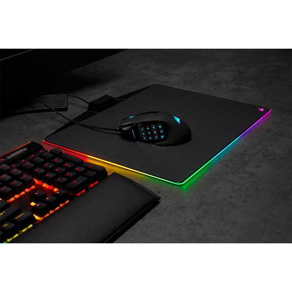 Corsair Scimitar RGB Elite Maus Gaming rechts USB Typ-A Optisch 18000 DPI
