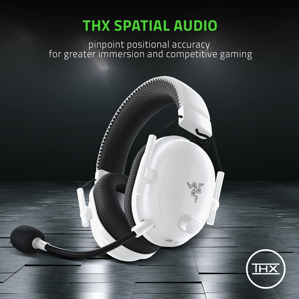 Razer BlackShark V2 Pro 2020 Gaming Headset Wireless RF + 3.5mm Virtual 7.1 Surround-Sound for PC Mercury