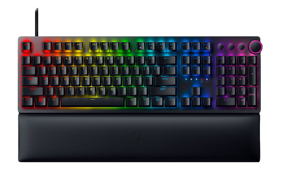 Razer Huntsman V2 Gaming Keyboard Optical Purple Switches Chroma RGB FRA Layout AZERTY