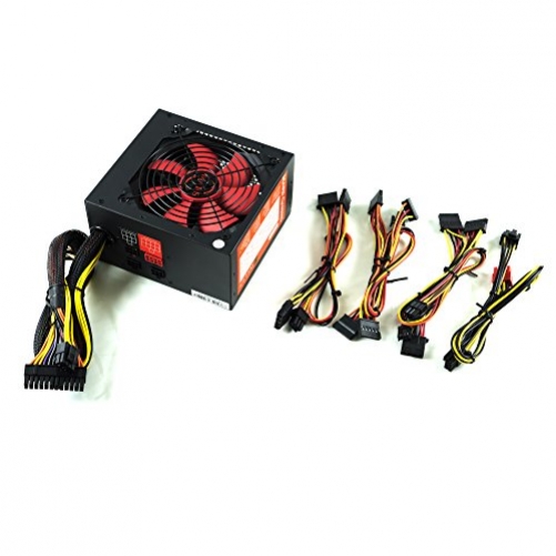 MARS GAMING Power Supply for PC 850W ATX Red and Black Plug-Type F (EU)