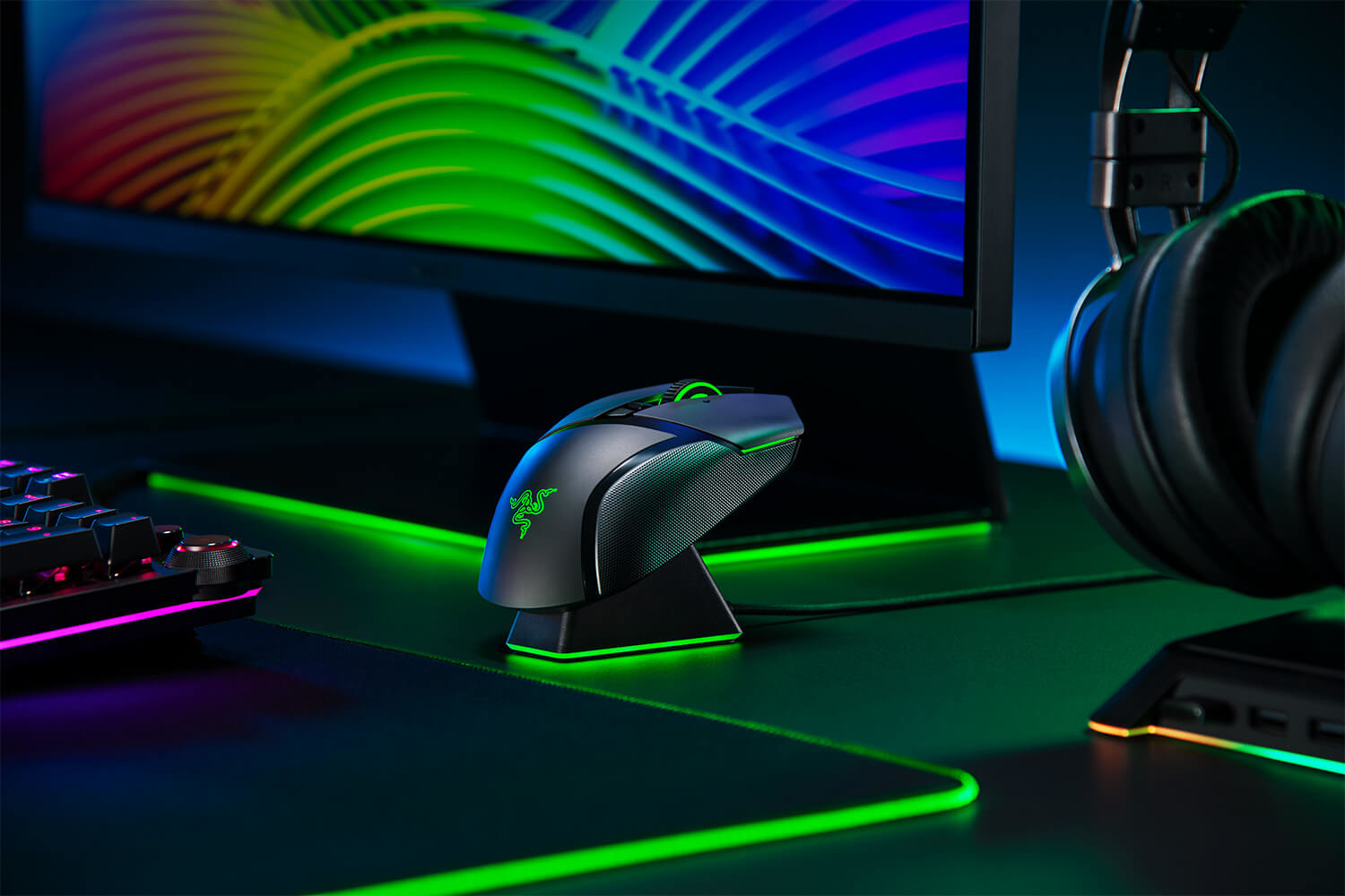 Razer Basilisk Ultimate Gaming Mouse Wireless RF 20.000 DPI RGB ohne Dock