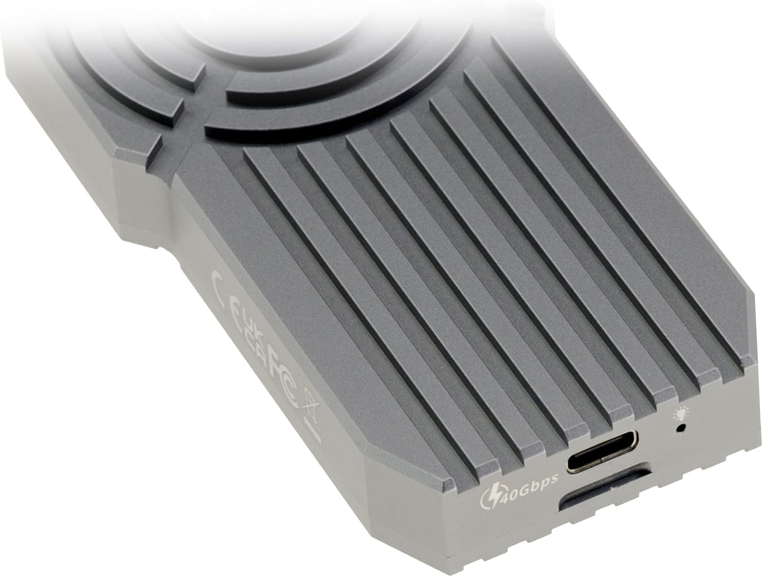 KALEA-INFORMATIQUE Thunderbolt 4 40G USB 4.0 Gehäuse für SSD M2 NVMe Robuste stoßfeste Struktur aus Aluminium mit abnehmbarem Lüfter