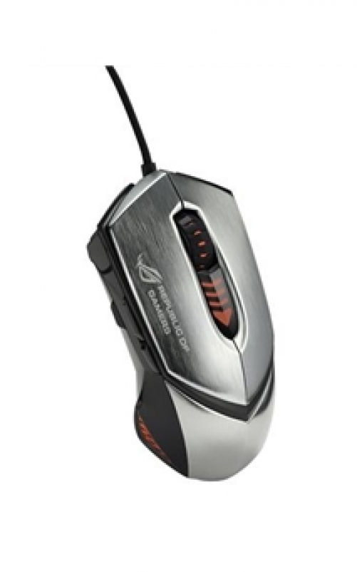 ASUS ROG GX1000 Eagle Eye Laser 8.200 DPI Ergonomische Gaming Maus Wired silber